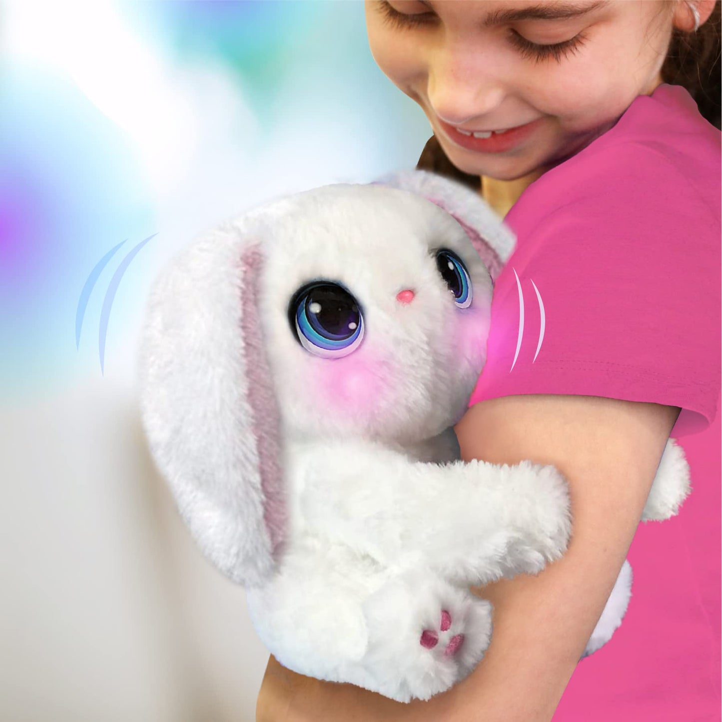 My Fuzzy Friend Poppy The Snuggling Bunny,White
