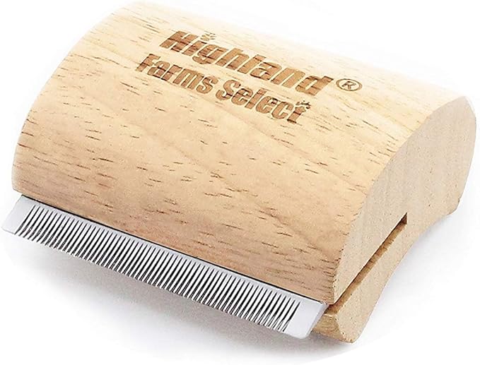 Professional Deshedding Grooming Tool for Dogs & Cats,Wood Pets Groomer 5In