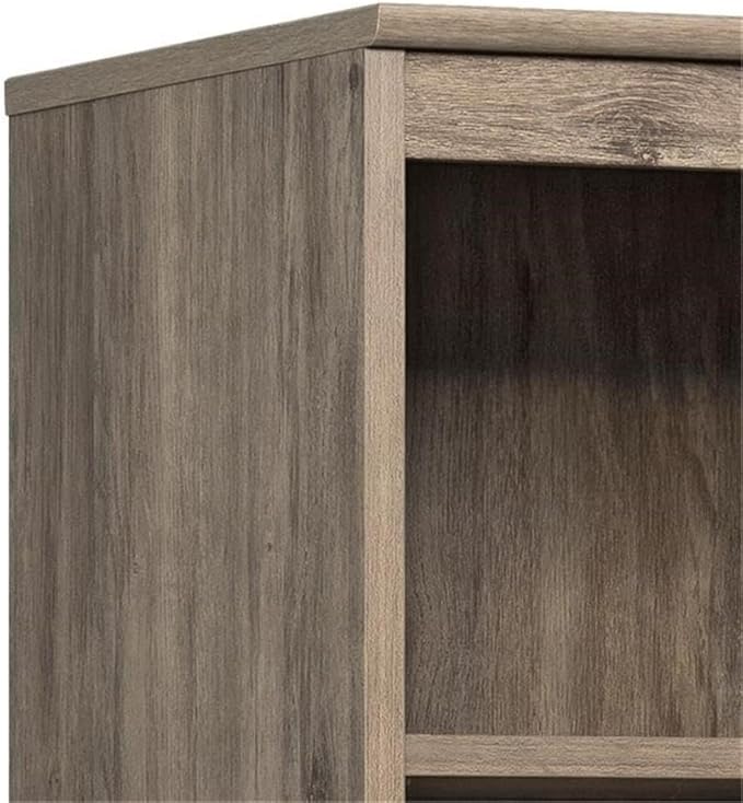 Prepac Narrow Coat Rack Freestanding Hall Tree with 3 Hooks, Entryway Furniture for Coat & Shoe Storage, Entryway Organization with Adjustable Shelf, 14.75"W x 72.5"H x 15.5"D, Set of 4, Drifted Gray