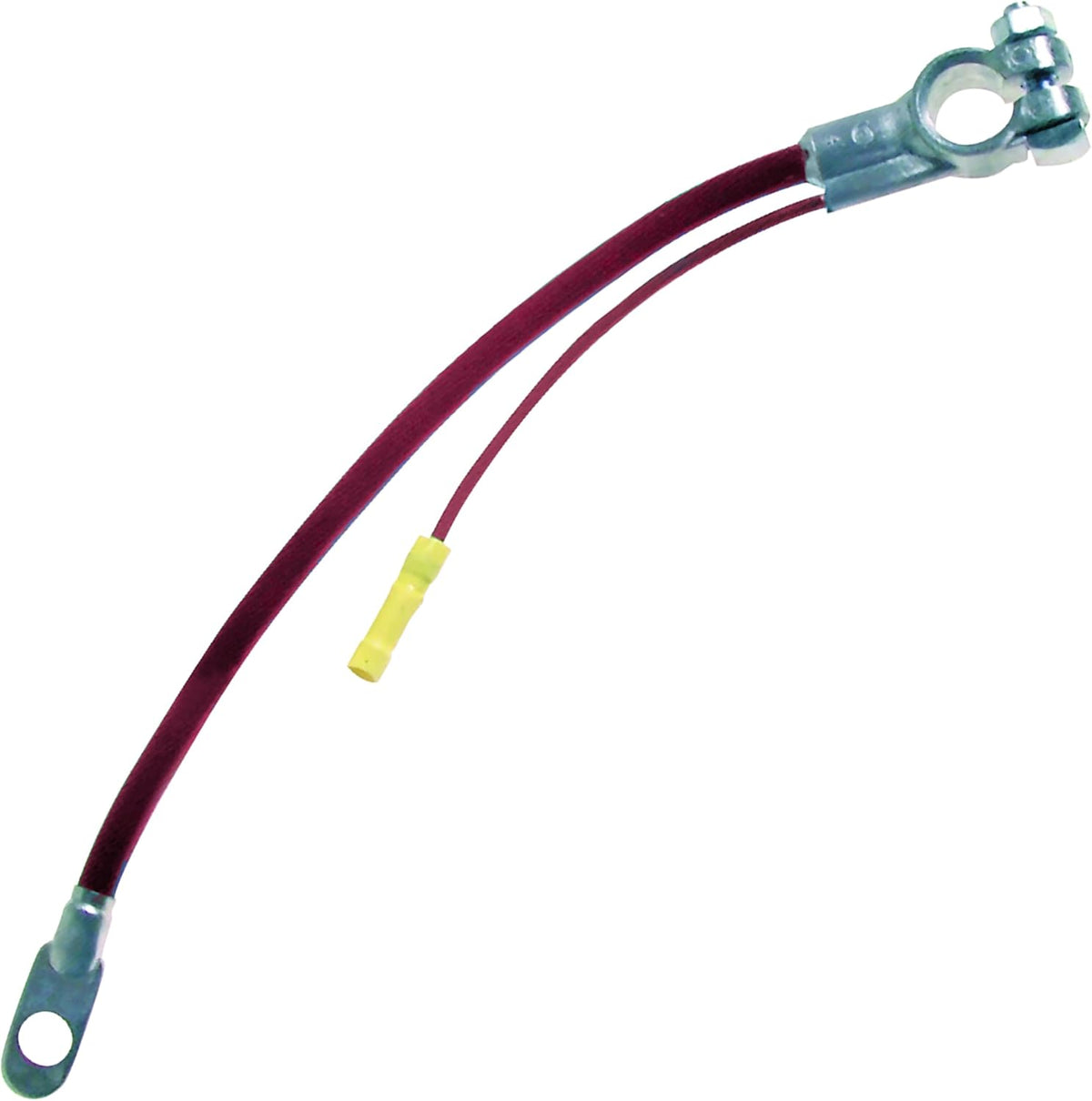 Sherco-Auto Red 38" Inch 2 Gauge Top Post Battery Cable with Auxiliary Lead - Made in USA