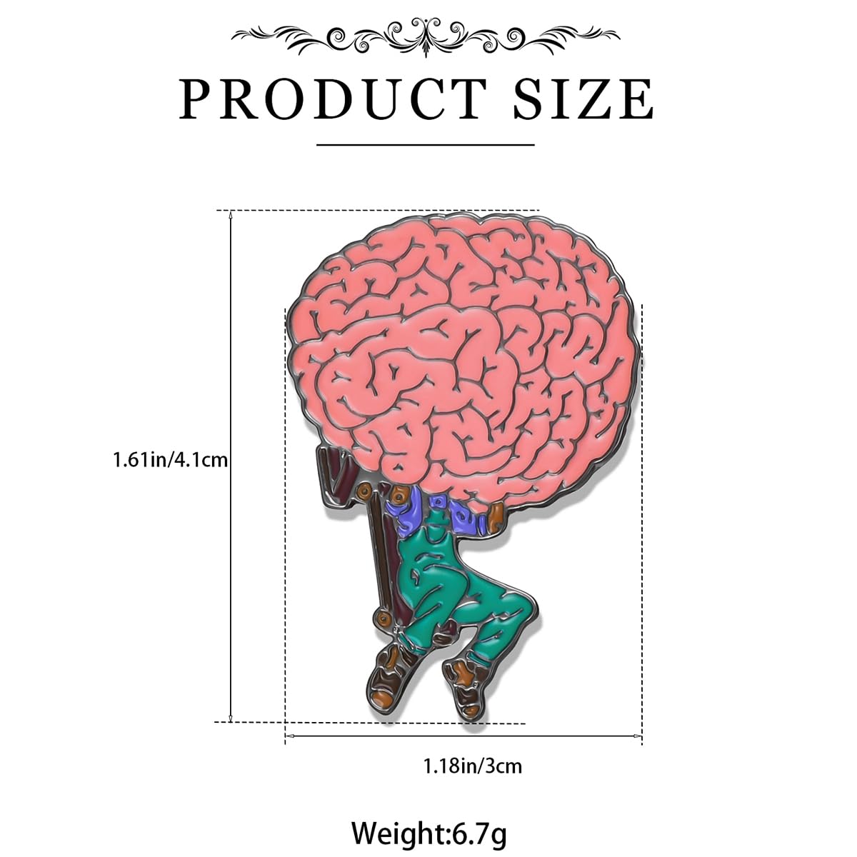 Dr's gift Repair Brain Pin Medical Enamel Pins Brooch Lapel Backpack Hat Badge Jewelry Gifts for Psychologist Psychological Student