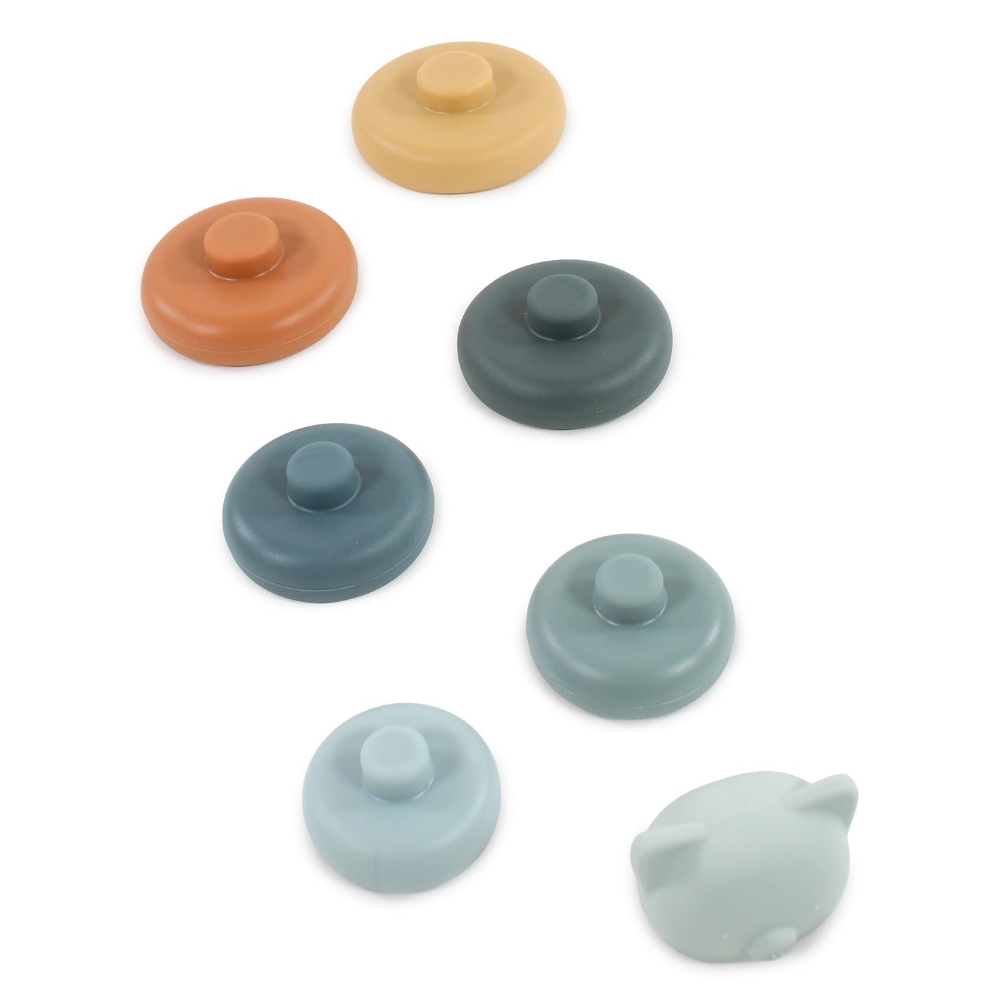 Hudson Baby Silicone Stacking Toy, Bear, One Size
