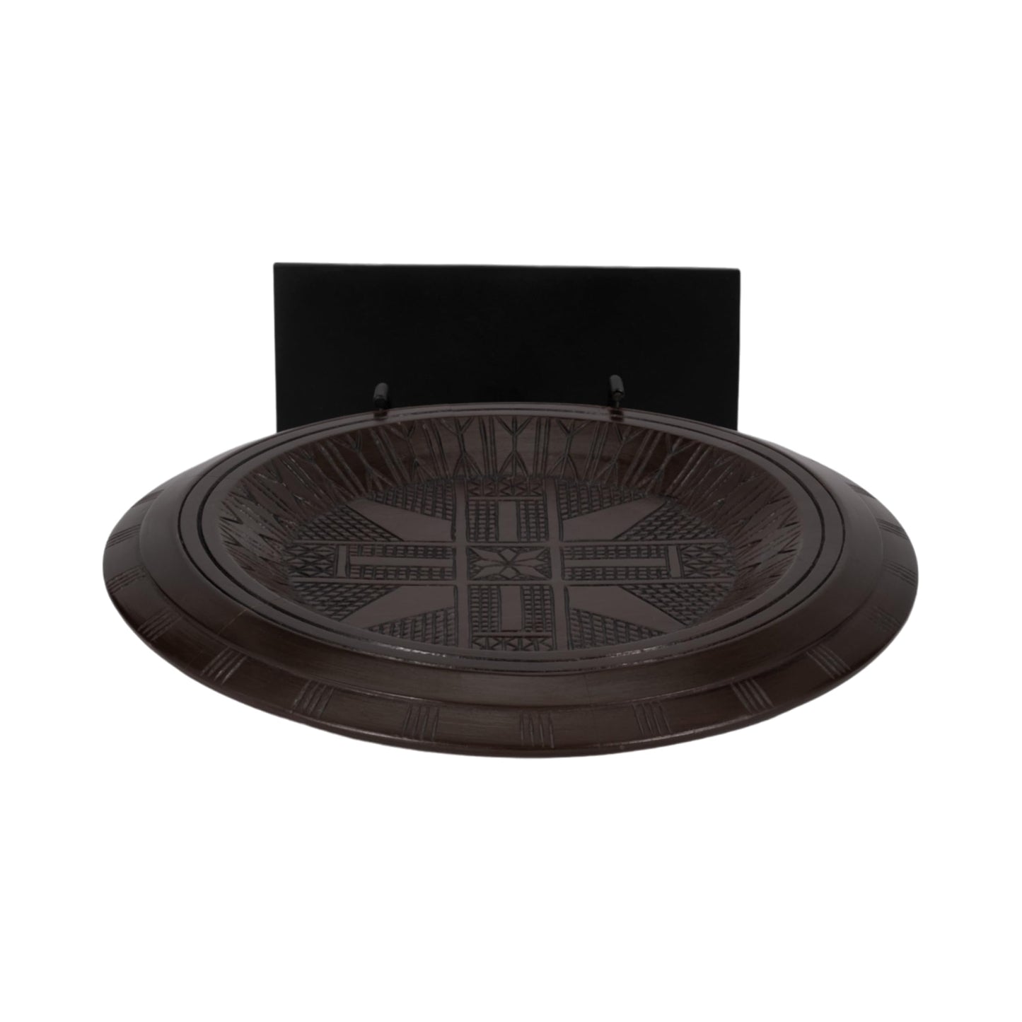 Sagebrook Home Boho Decorative Sculpture - Handcrafted Wood & Metal Artwork - Rustic Tabletop Accent for Home & Office - Stylish Living Room & Bedroom Decor - 24" Brown