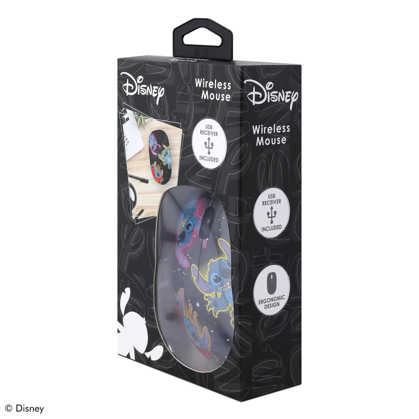 iJoy Disney Lilo and Stitch Wireless Mouse, Bluetooth Ergonomic Mouse Computer Accessories for Laptop Computer or Mini PC and Stitch Gifts for Women, Men, and All Fans of Stitch Stuff