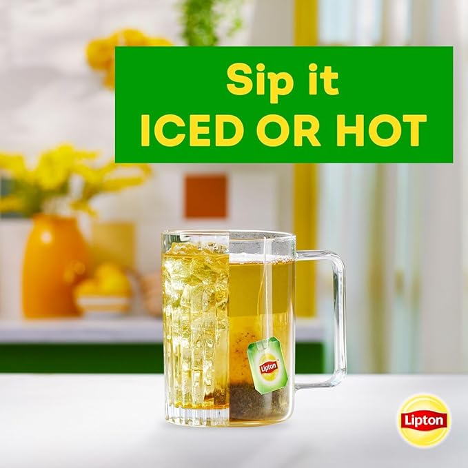 Lipton Signature Blend Green Tea Bags, Unsweetened Teabags for Hot Tea or Iced Tea with Caffeine and Flavonoids, 40 Total Tea Bags (Pack of 2)