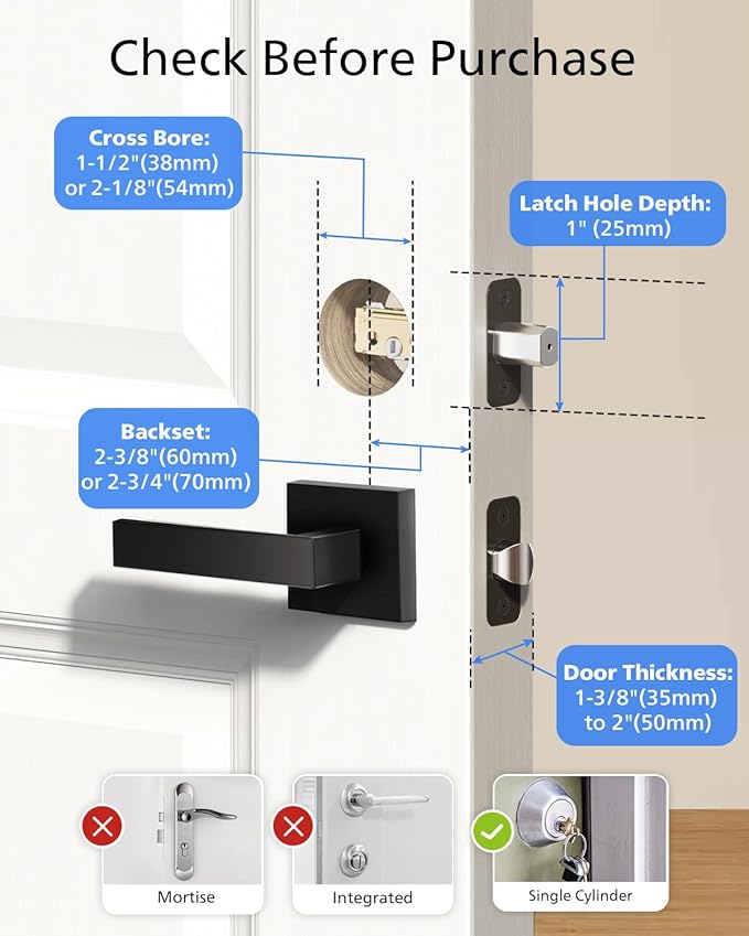 Philips Wi-Fi Door Lock, WiFi Smart Lock Keyless Entry Deadbolt for Front Door, Compatible with Alexa & Google Assistant, Remote Control, Built-in WiFi, APP Fingerprint Passcode Unlock, Auto Locking