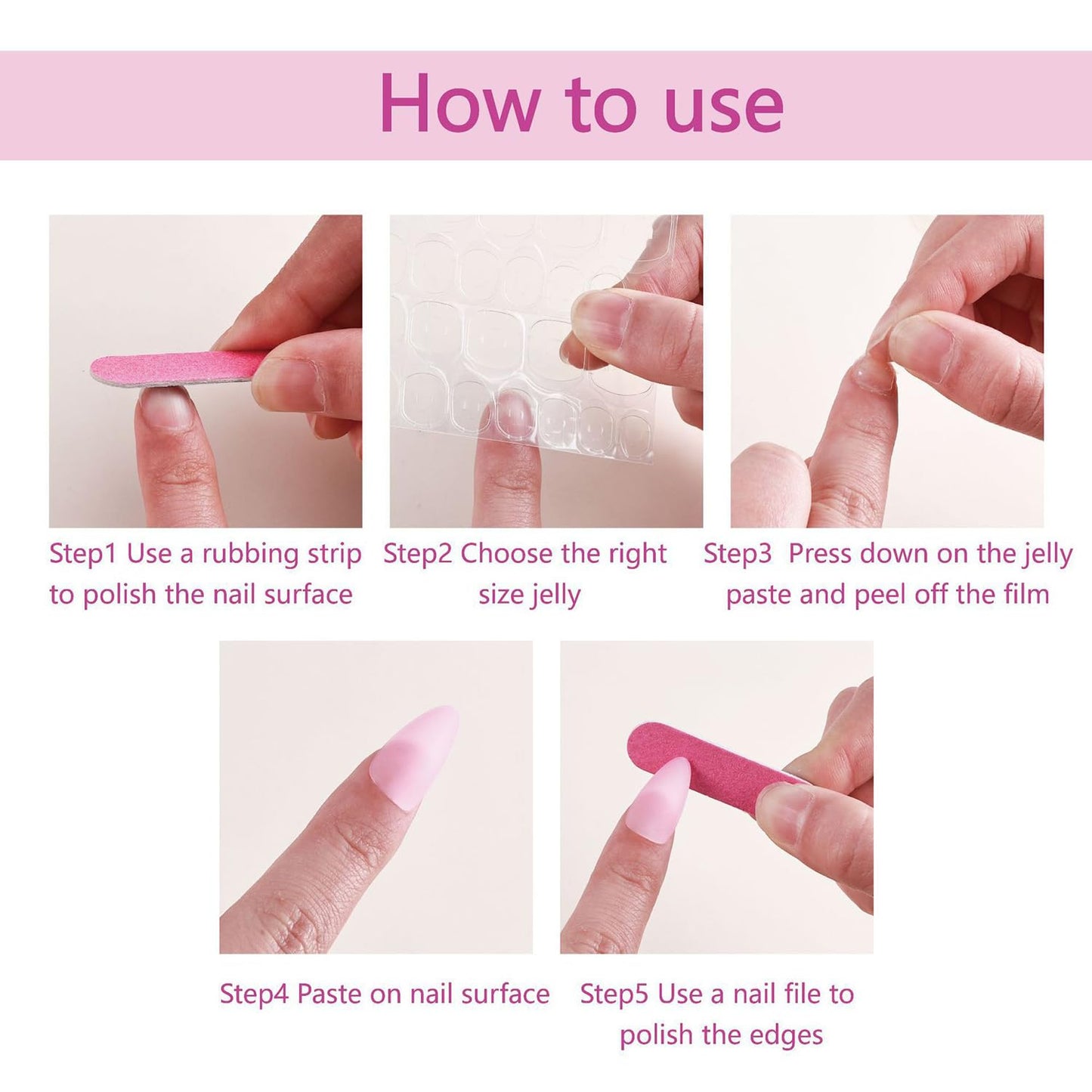 TBRZTR Press on Nails Medium Length Square False Nails Colorful Gradient Acrylic Nails Full Cover Artificial Coffin Nails Press Nails with Design Acrylic Smudge Nails 24Pcs Glue on Nails for Women