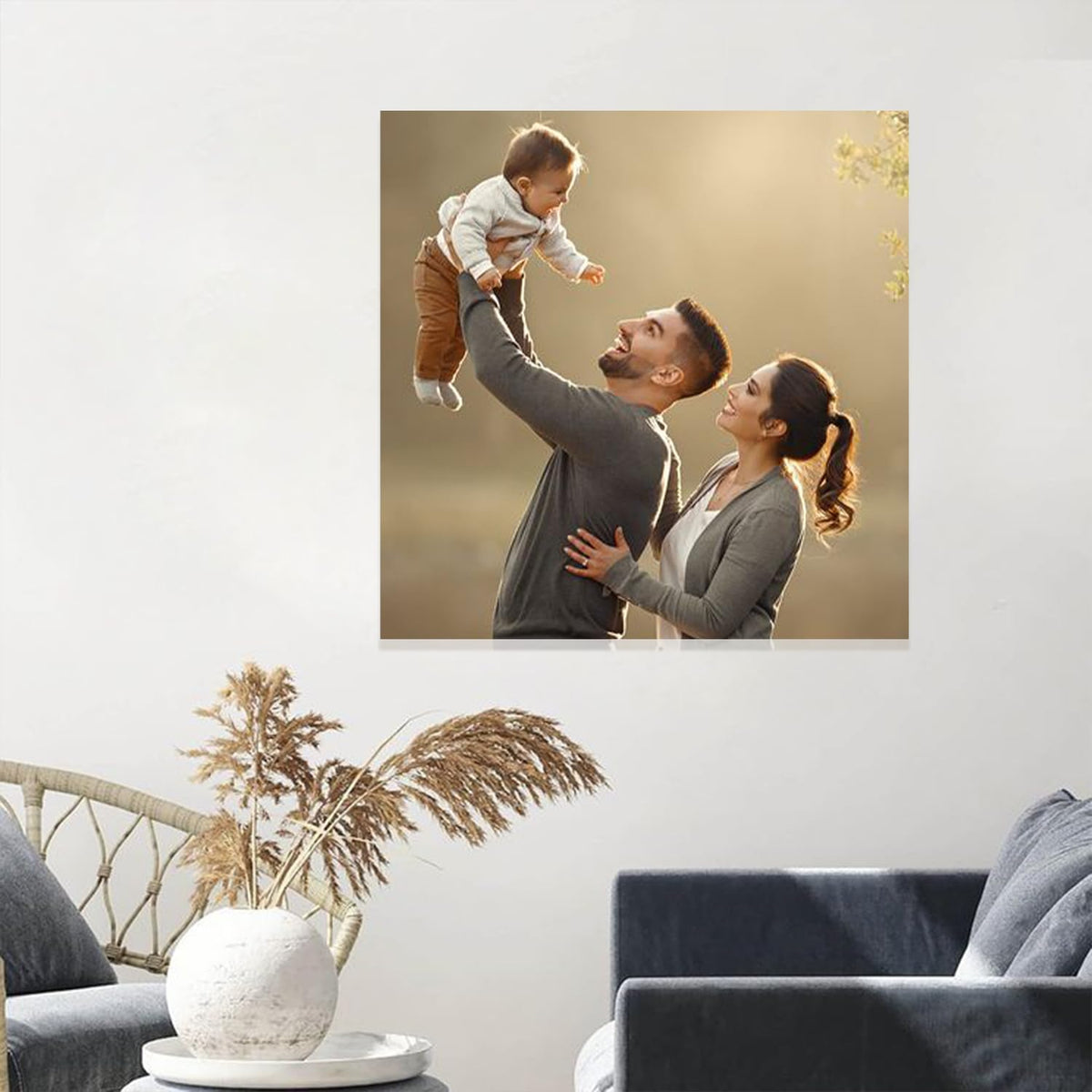 GZZFXXD Personalized Custom 20''x40'' Canvas Prints with Your Photo/your Image Large Wallart Wall Decor for Bedroom Dining room Living room Children's room(Unframed)