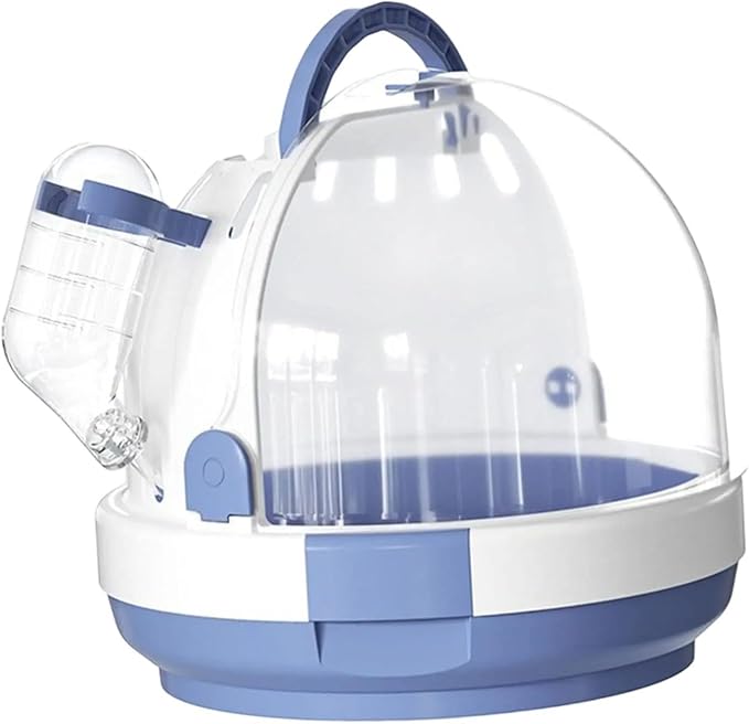 Bothyi Parrot Travel Cage,Small Animal Carry Case,Breathable Hamster Carrier Cage Bird Cage for Bird Hamster Hedgehog Finches Travel, Blue