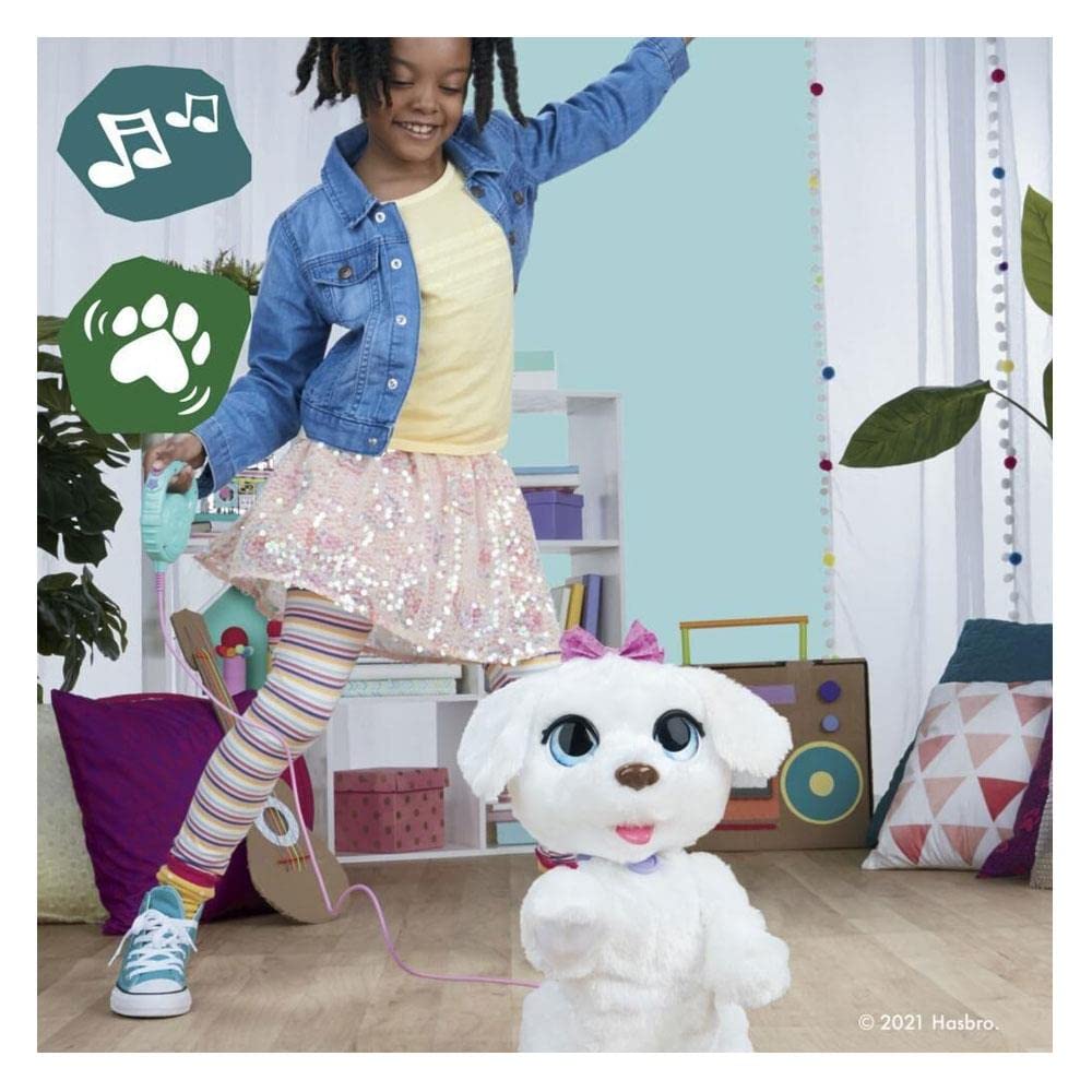 FurReal GoGo My Dancin' Pup, Electronic Pet Toy, Dancing Toy with 50+ Sounds and Reactions, Interactive Toys, Ages 4 and Up, White