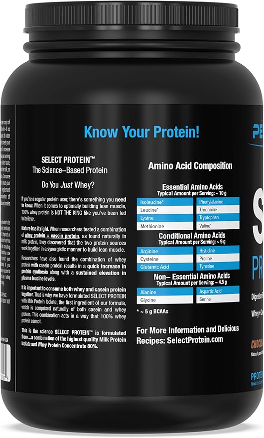 PEScience Select Low Carb Protein Powder, Chocolate Truffle, 27 Serving, Whey and Casein Blend, Keto Friendly, Gluten Free, Best Tasting, Clean Isolate for Women and Men