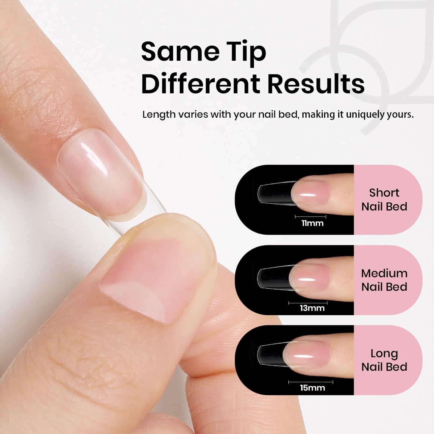 Beetles Gel Nail Tips Medium Coffin 576PCS Etch X Nail Tips, 12 Sizes Pre Shaped Half Matte Press On Nails Full Cover False Nails Acrylic Nails Glue on Nails Extensions Set for Women Home DIY