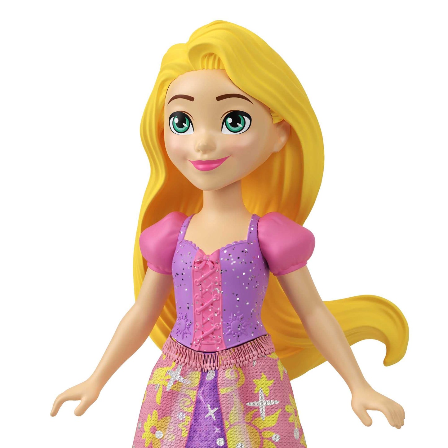 Mattel Disney Princess Toys, Small Doll Party Set with 6 Posable Dolls in Sparkling Clothing & 13 Tea Time Accessories