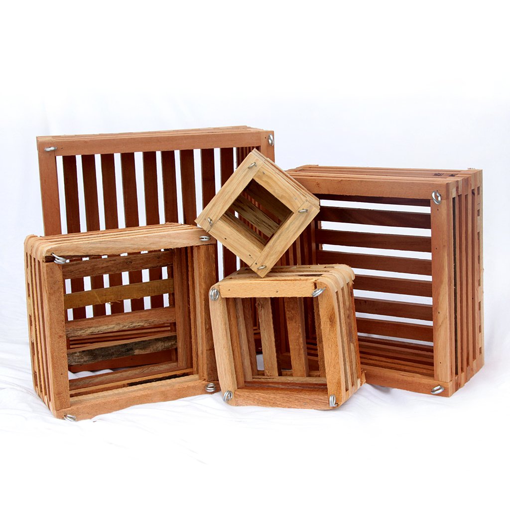 Orchid Nerd Teakwood 10" Square Wooden Orchid Basket Vanda Baskets - Premium Orchid Planters for Vandas, Cattleyas, Bromeliads, and More
