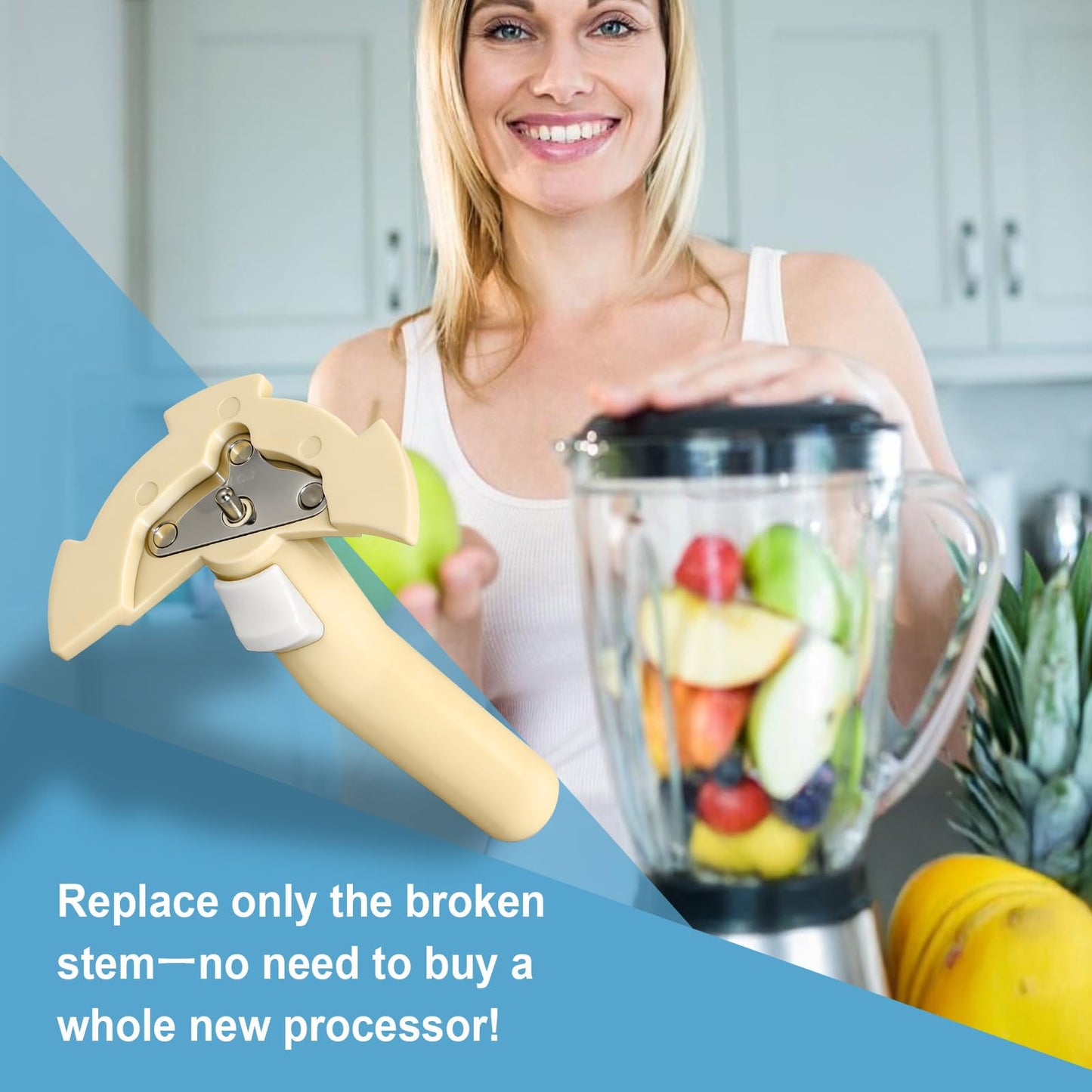 DLC-039ATX-1 Food Processor Compatible with Cuisinart 14 Cup Food Processor, Detachable Stem Compatible with DFP-14, DLC-2014 & MP-14 Models