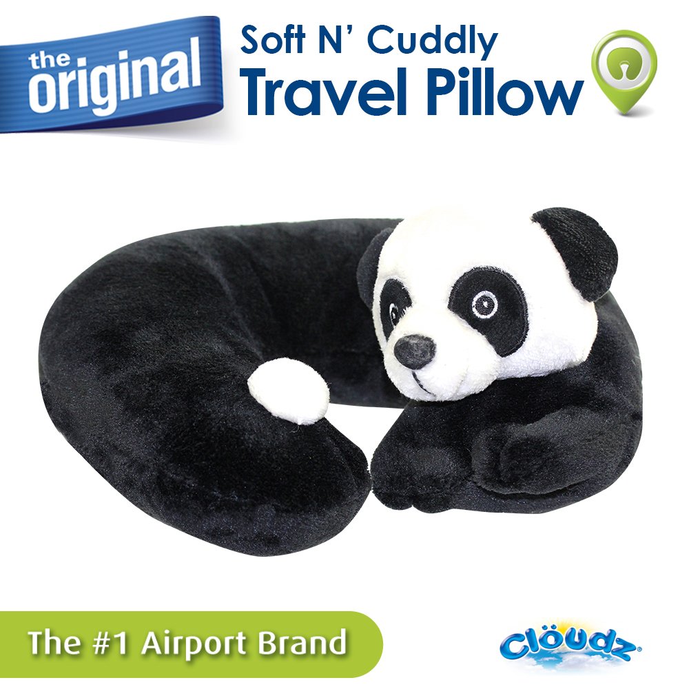 Cloudz Kids Plush Animal Neck Pillow - Panda