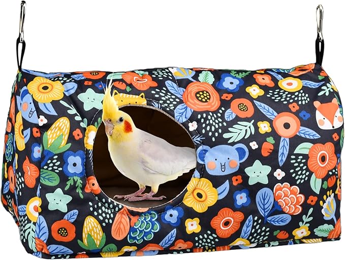 ShuRung Bird Warm Bed - Parrot Sleeping Nest & Hideaway Cave for Cockatiels, Parakeets, Budgies & Lovebirds