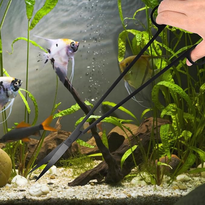 15Inch Extra Long Design Aquarium Aquascaping Tool Kit, Stainless Steel