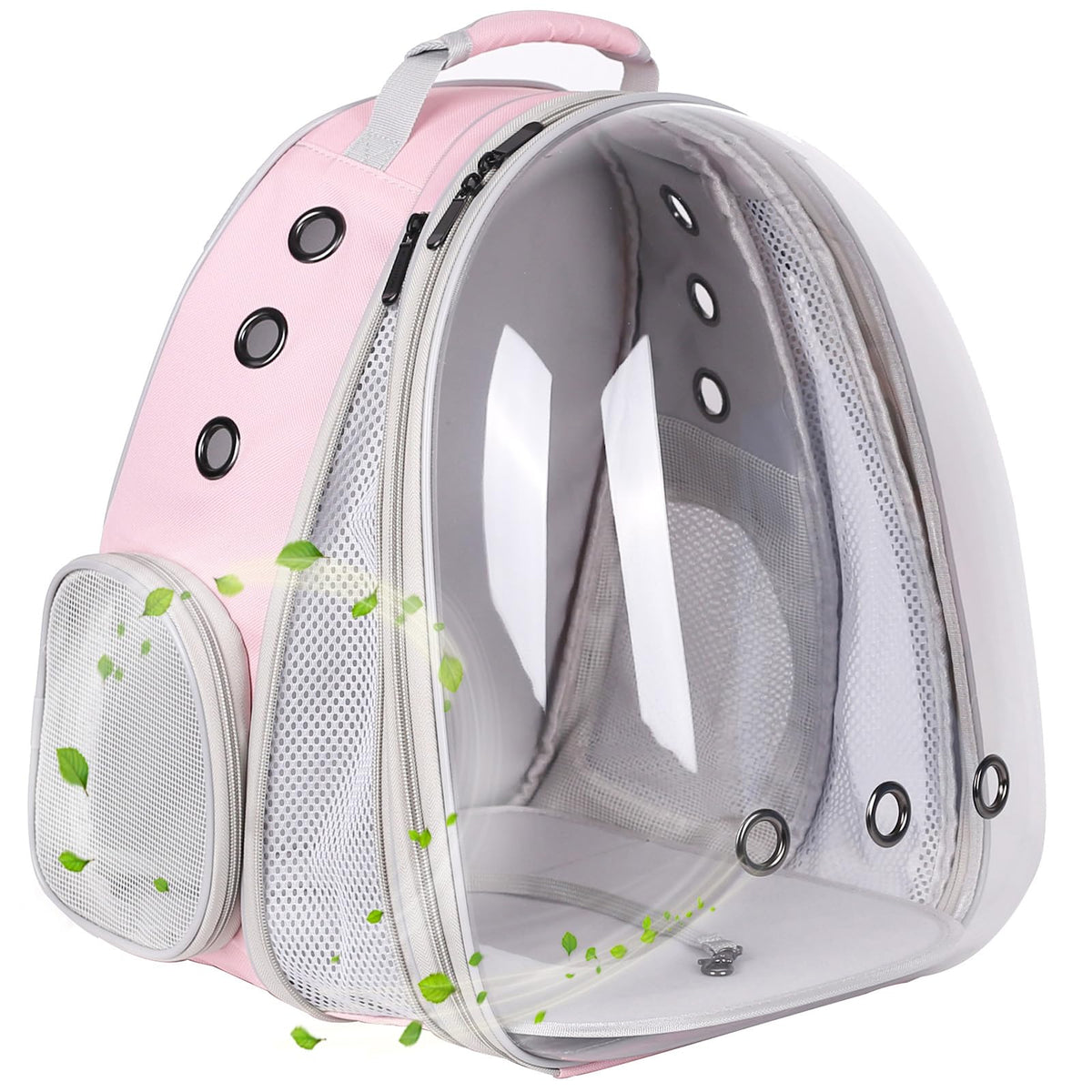 Large Cat Backpack Carrier, 20 Pounds Cat Carry Bookbag, Space Capsule Astronaut Clear Bubble Front Extension to Transport Small Puppy Bunny