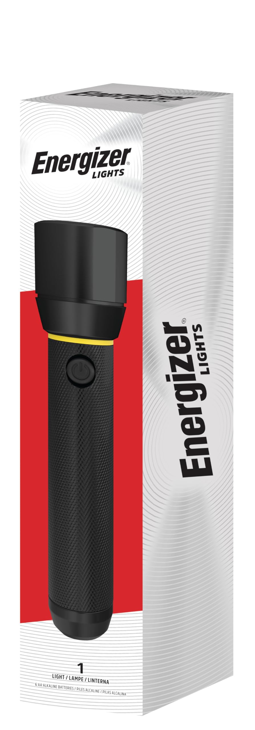 Energizer LED Flashlight Vision PRO, Ultra Bright 1000+ Lumens, IPX4 Water Resistant, Aircraft-Grade Aluminum LED Light, Rugged Metal Flash Light for Outdoors, Emergency Power Outage, Black