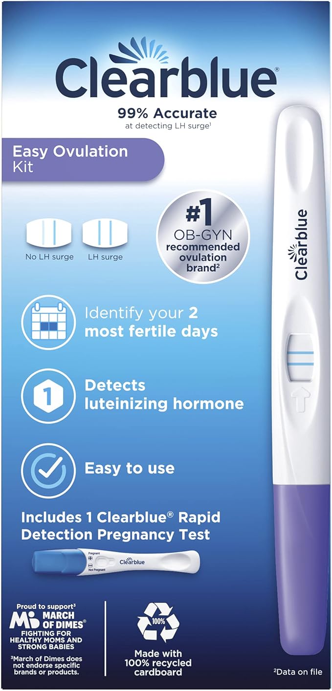 Clearblue Ovulation Complete Starter Kit, 10 Ovulation Tests and 1 Pregnancy Test (Pack of 2)