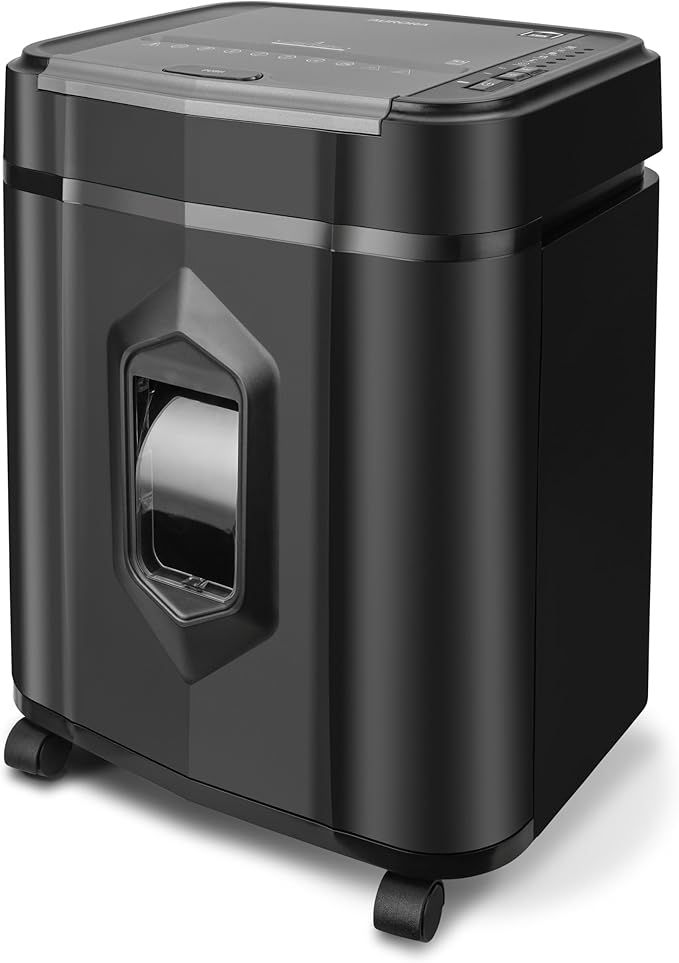 Aurora High Security 120-Sheet Auto Feed Micro-Cut Paper and Credit Card Shredder with 5 Gallon Pullout Basket / 60 Minutes/Security Level P-5
