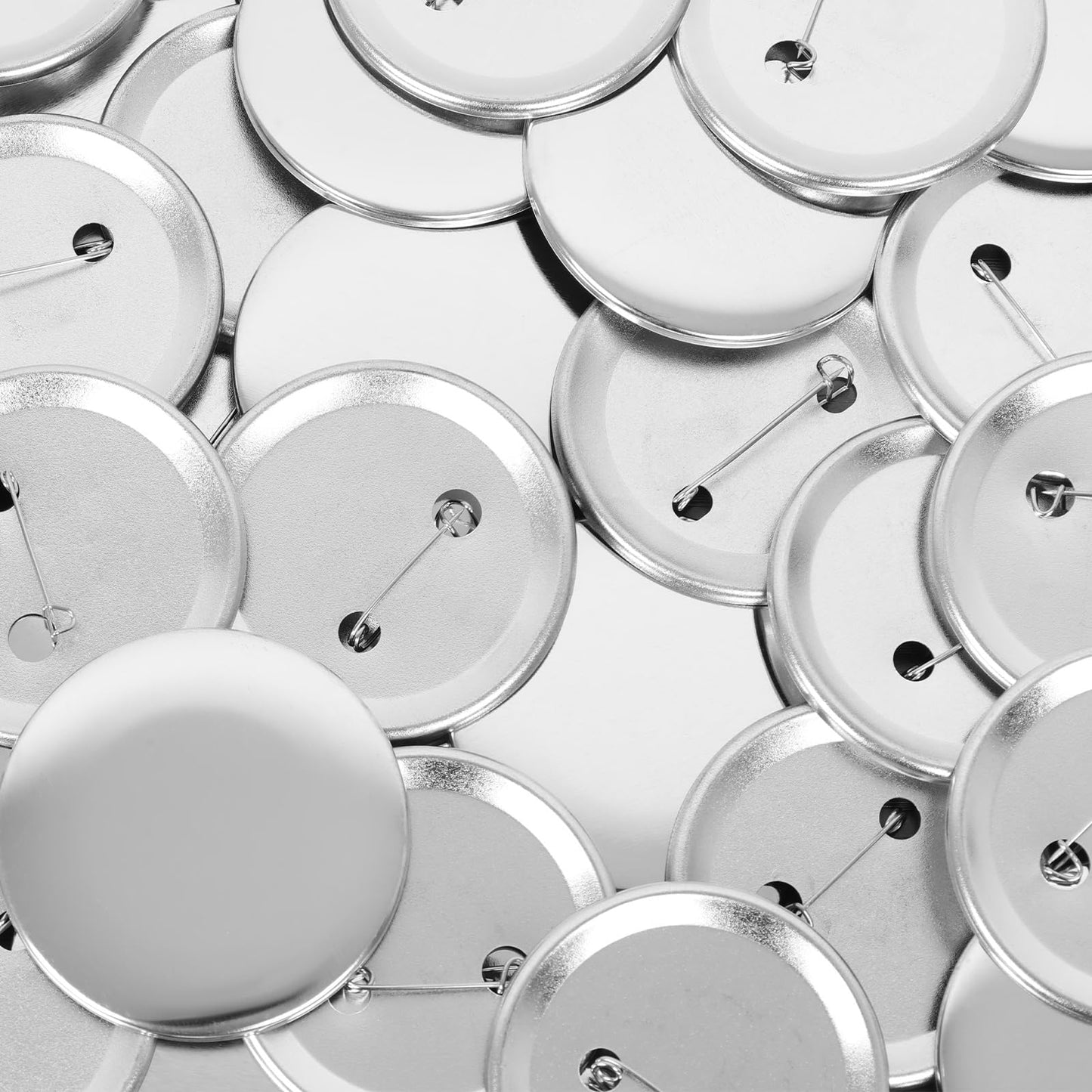 110 Sets 58mm / 2.28 inch (Approx. 2.25) Button Maker Supplies, Blank Pins Buttons Press for DIY Badge Maker Machine, Parts to Create Custom Pins