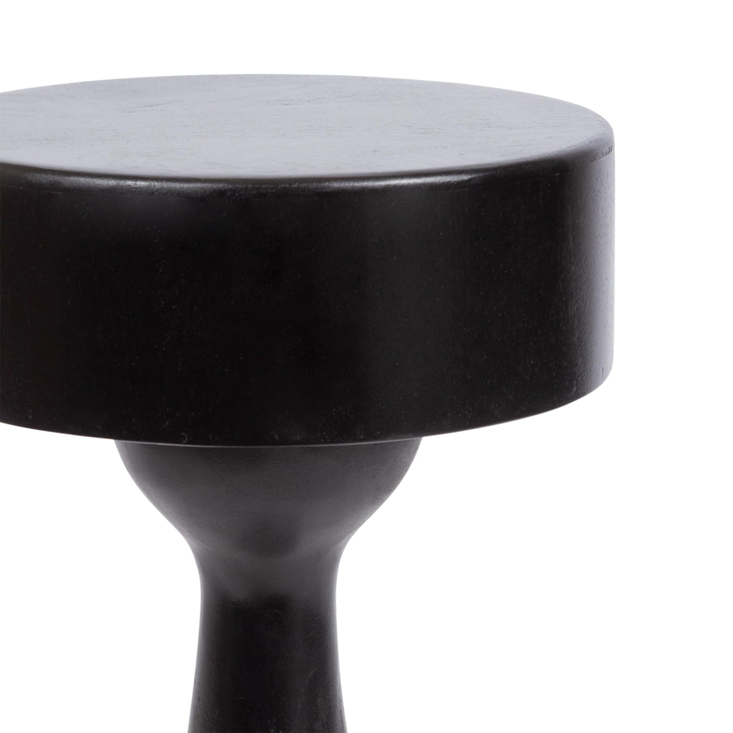 Kate and Laurel Solbrett Transitional Sophisticated Round Drink Table; 10 x 10 x 22; Natural Wood; Sculptural Bedroom Nightstand with Unique Pedestal Table Design for Use as Indoor Plant Stand