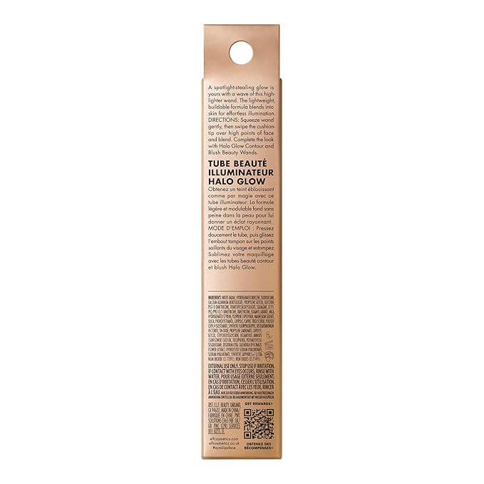 e.l.f. Halo Glow Highlight Beauty Wand, Liquid Highlighter Wand For Luminous, Glowing Skin, Buildable Formula, Vegan & Cruelty-free, Pink Prism