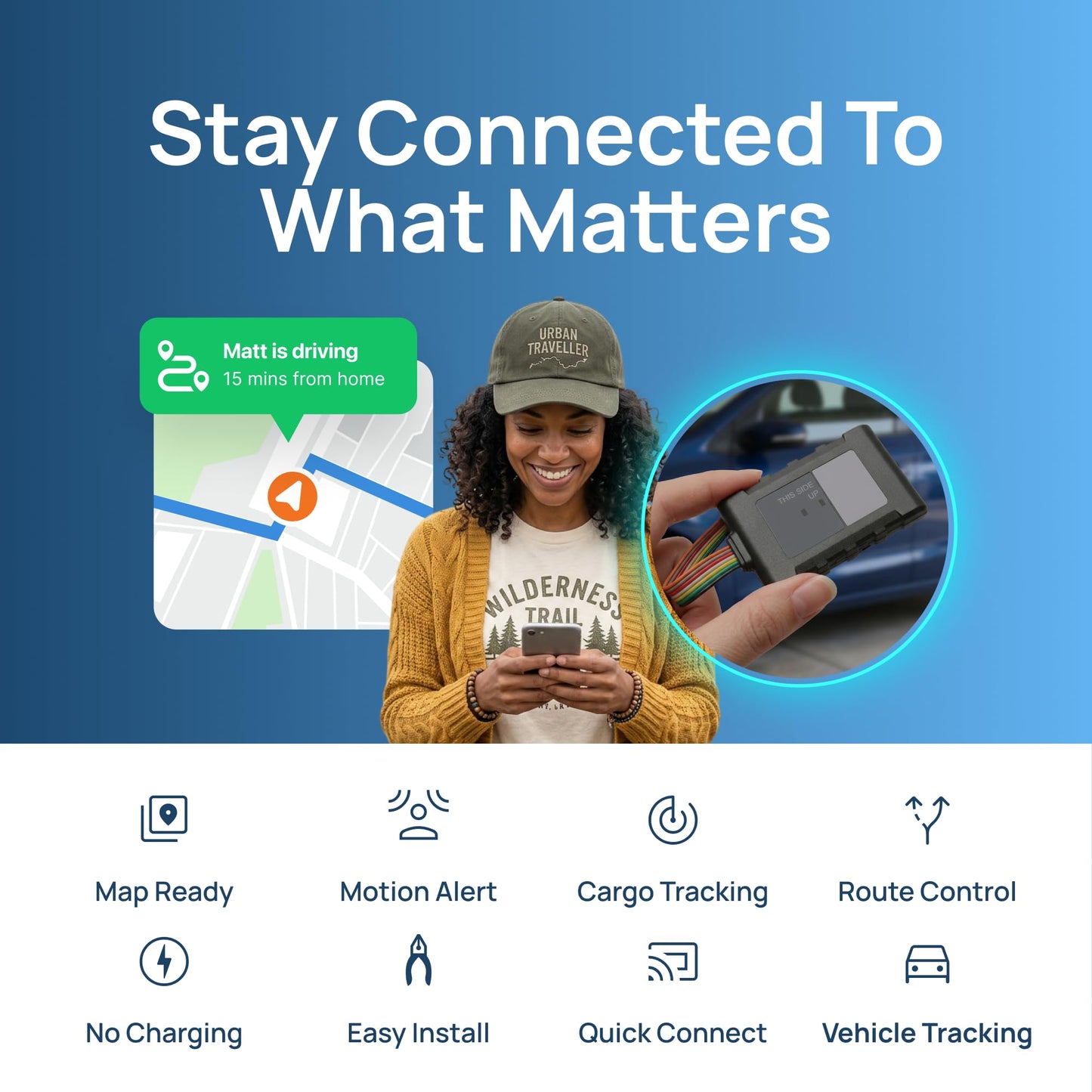 Brickhouse Security Livewire 4 4G LTE Auto GPS Tracker, Real Time Vehicle and Fleet Tracking, Geofencing, & Speed Alerts for Car & Trailer Vehicles, No Batteries Required, Subscription Plans Available