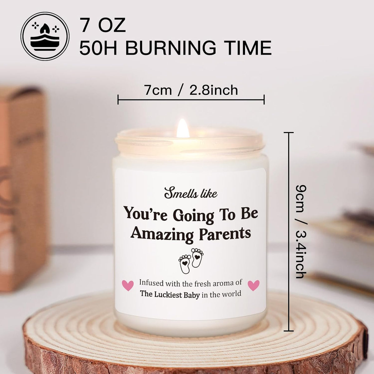 New Parents Gifts for Couples, Gender Reveal Gift for Parents to be, New Dad Gifts, First Fathers Day, First Time Dad Gift, Mom to be - First Mothers Day, Pregnant Mommy, Funny Scented Candle