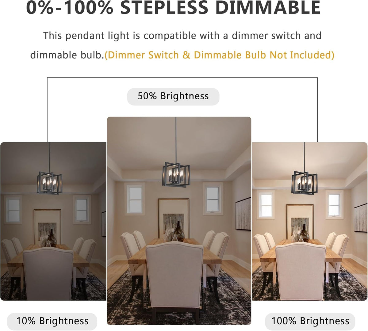 ANKYLHUA Black Chandelier,6-Lights Ceiling Light Fixture E12,Adjustable Hight Pendant Lights Kitchen Island,Chandeliers for Dining Room Bedroom,Entryway,Foyer