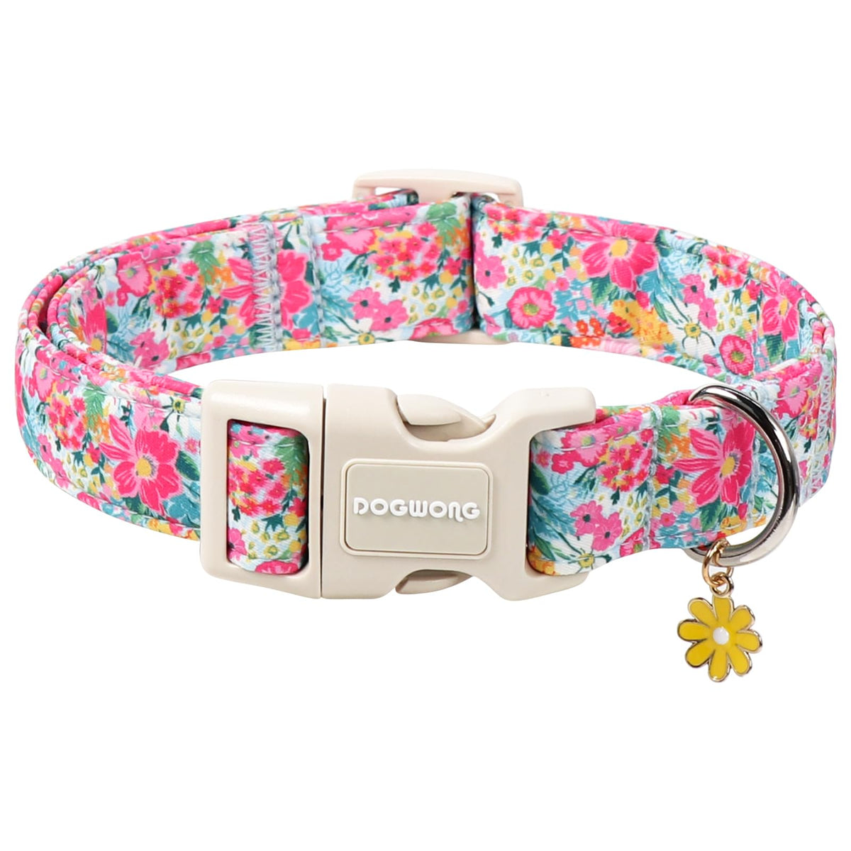 DOGWONG Fall Dog Collar- Pink Halloween Dog Collars Adjustable Classic Halloween Dog Collar for Small Medium Large Dogs M