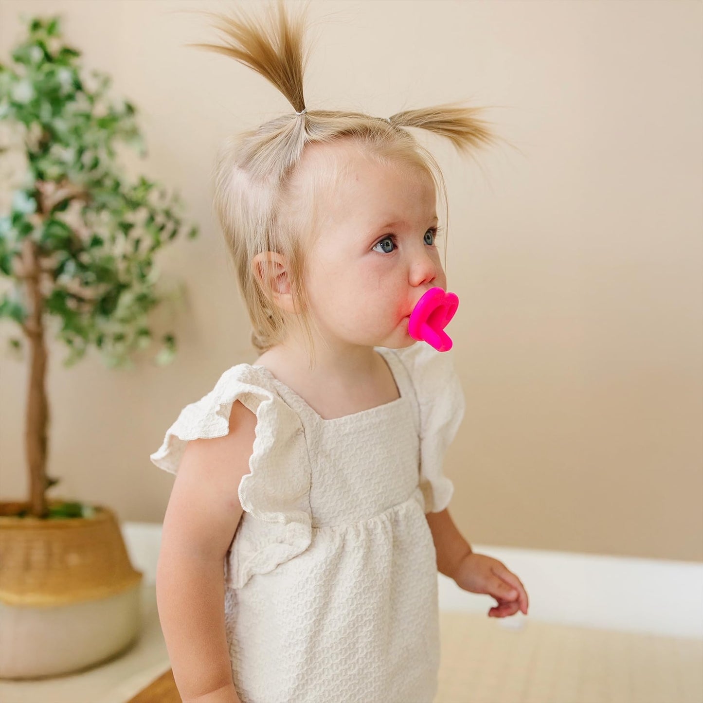 Sweet Cotton Baby Pacifier – Soft Silicone – 0-36 Months – BPA Free – Natural Latch – Lightweight, Dishwasher Safe – for Newborns, Infants, Toddlers
