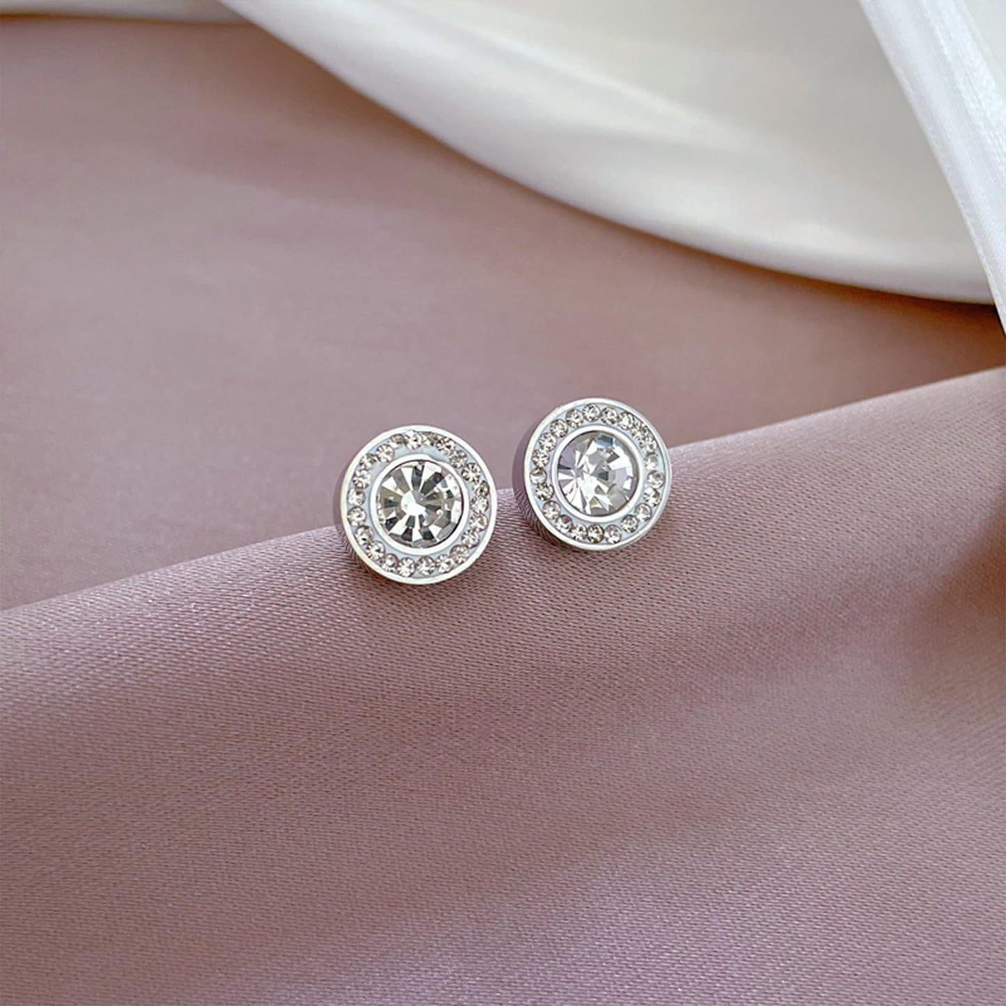 Lymphatic Earrings for Women Lymphatic Drainage Therapy Earrings Lymphvity Germanium Earring Lymph Detox Earring CZ Stud (Silver)