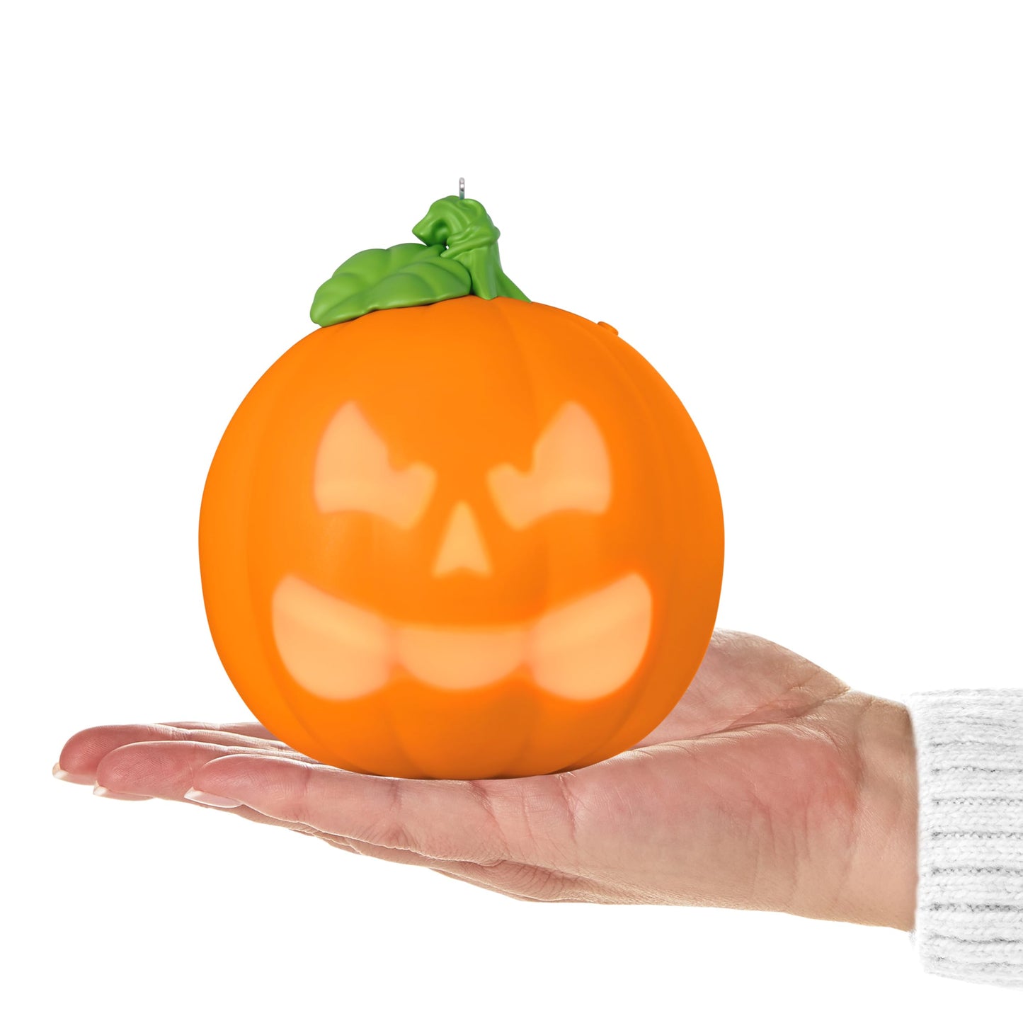 Hallmark Keepsake Halloween Ornament, Spirited Pumpkin With Light and Sound, Halloween Gifts