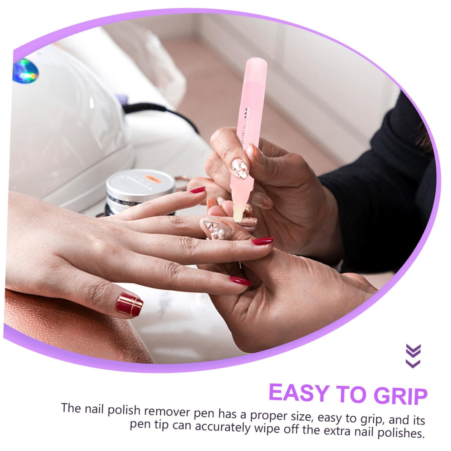 HAKIDZEL 6Pcs Manicure Polish Corrector Pen for Nail Art Polish Removal Fingernail Decontamination Tool with Soft Tip for Beginners and Professional Salon Use