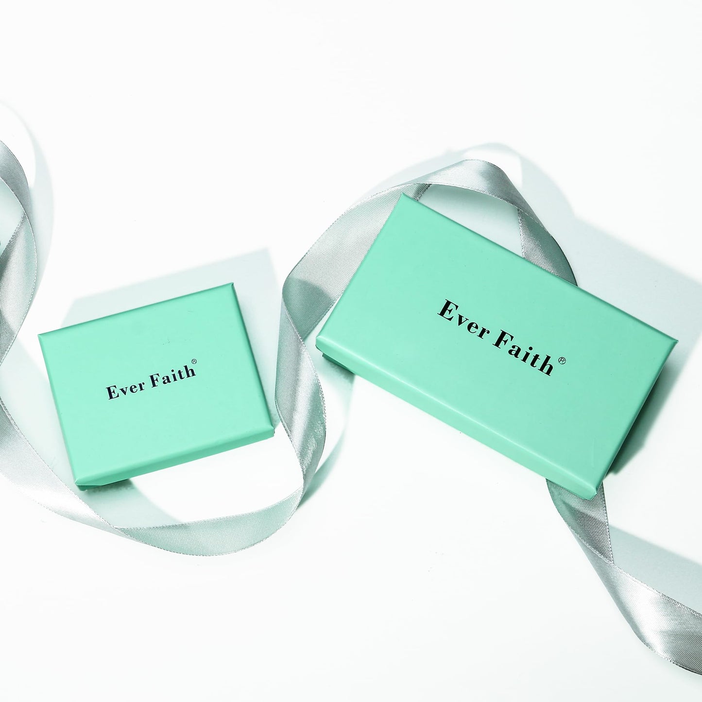 EVER FAITH Teardrop Wedding Bridal Jewelry Set for Brides Sparkly Blue CZ Pear-Shaped September Birthstone Necklace Earrings Sets
