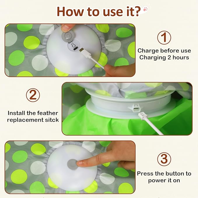 Sofolor Interactive Cat Toys for Indoor Cats, Cat Exercise Toys