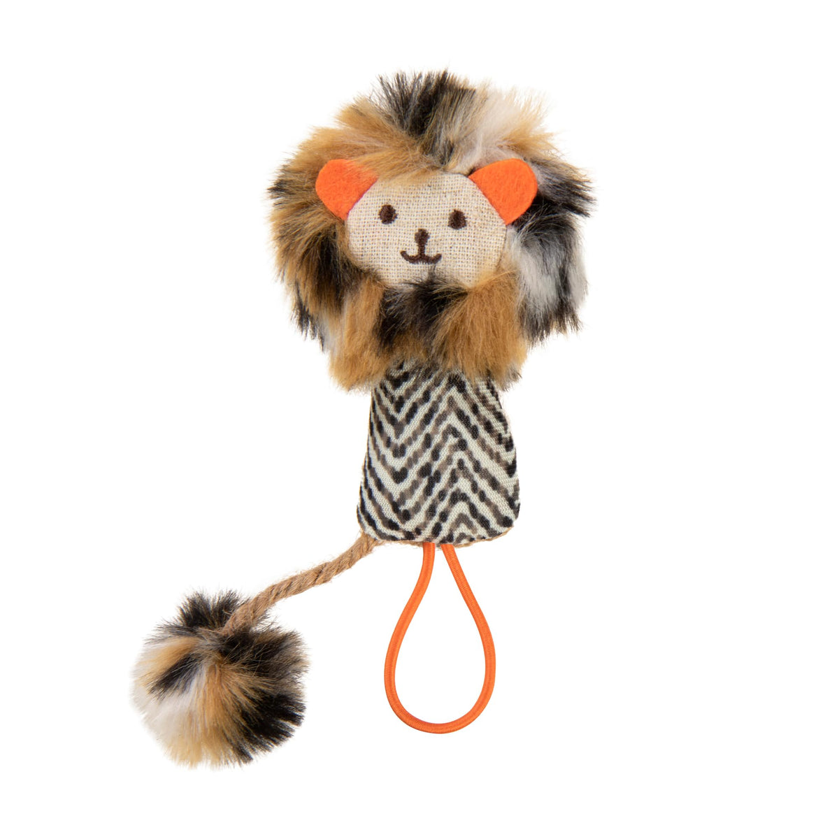 SmartyKat Instincts HappyNip Fin Frenzy Fish Kicker Crinkle Plush Cat Toy, Contains Catnip & Silvervine - Orange/Beige, One Size
