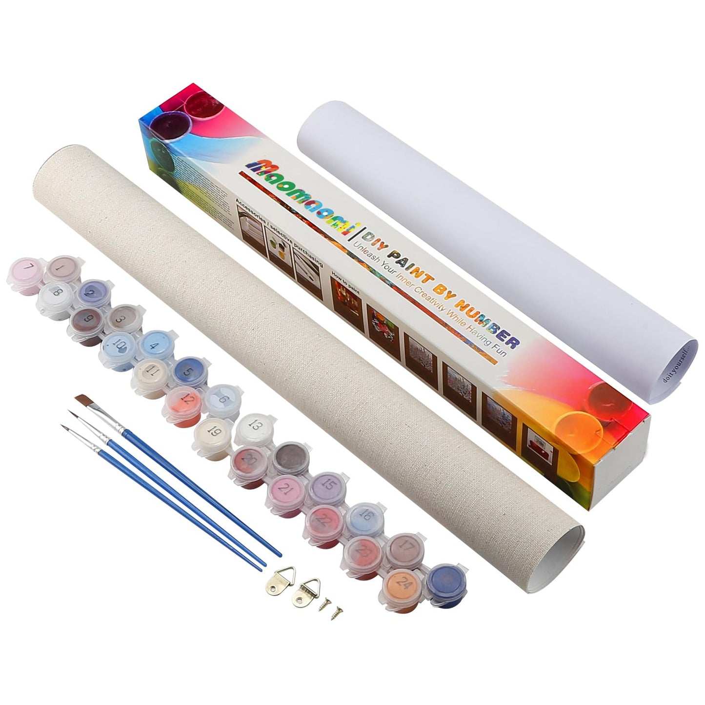 Maomaomi Paint by Numbers DIY Acrylic Painting Kit for Kids & Adults Beginner β 16" Wx20 L Colorful Horse Head Pattern