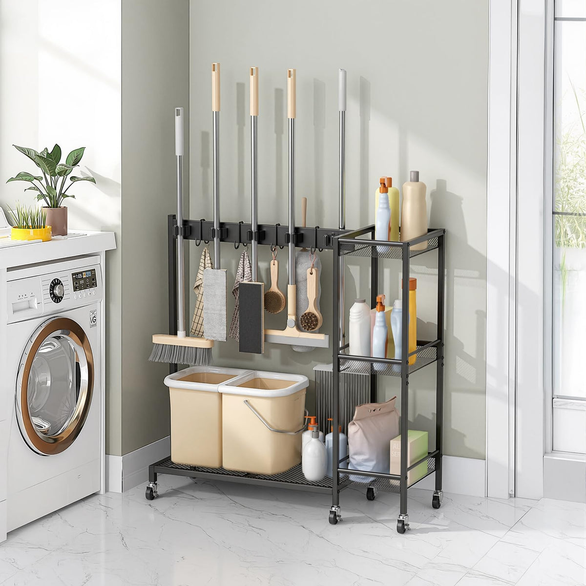 Broom and Mop Holder