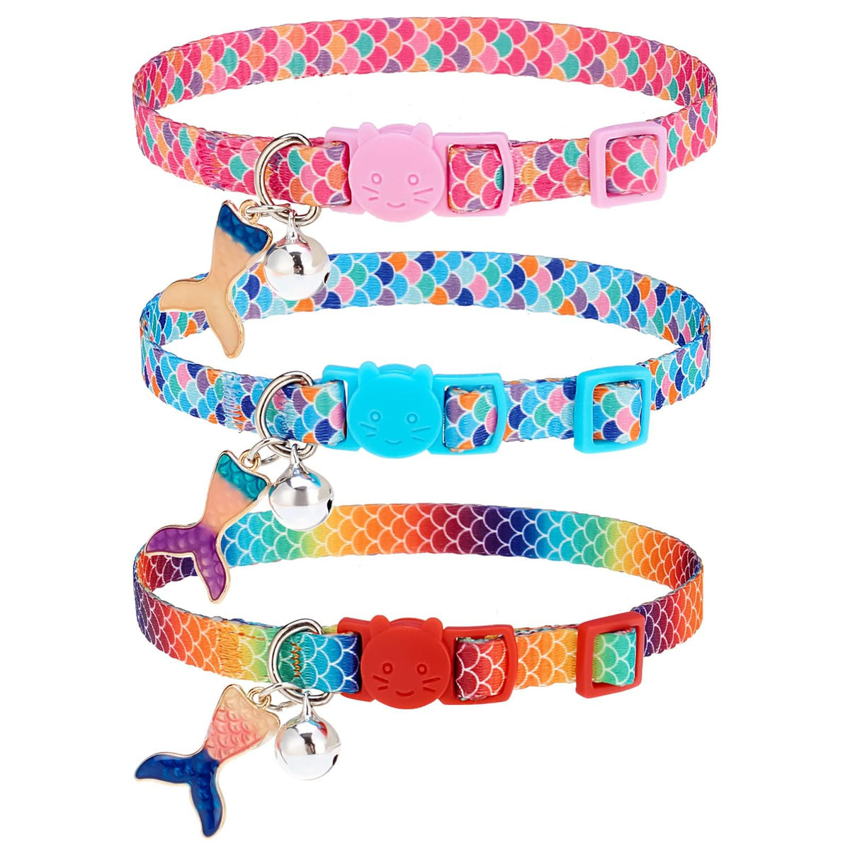 PUPTECK Halloween Cat Collar Breakaway with Bells, Kitten Outfit