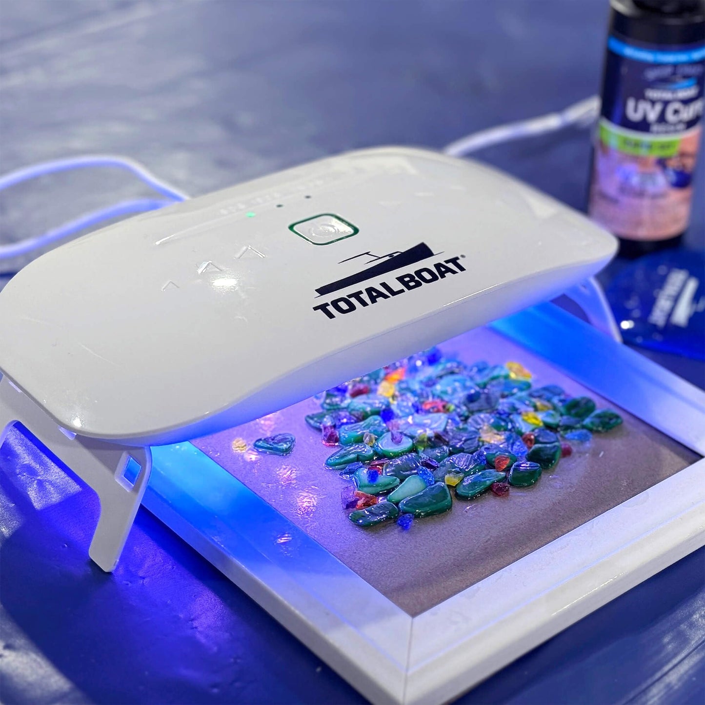 TotalBoat UV Light for Resin Curing | 36W Large UV Resin Lamp with Timer Settings (60s, 90s, 150s) and 24 LEDs for Fast, Even Cures | Use for Jewelry, Crafts, Molds, Decor, and DIY Projects