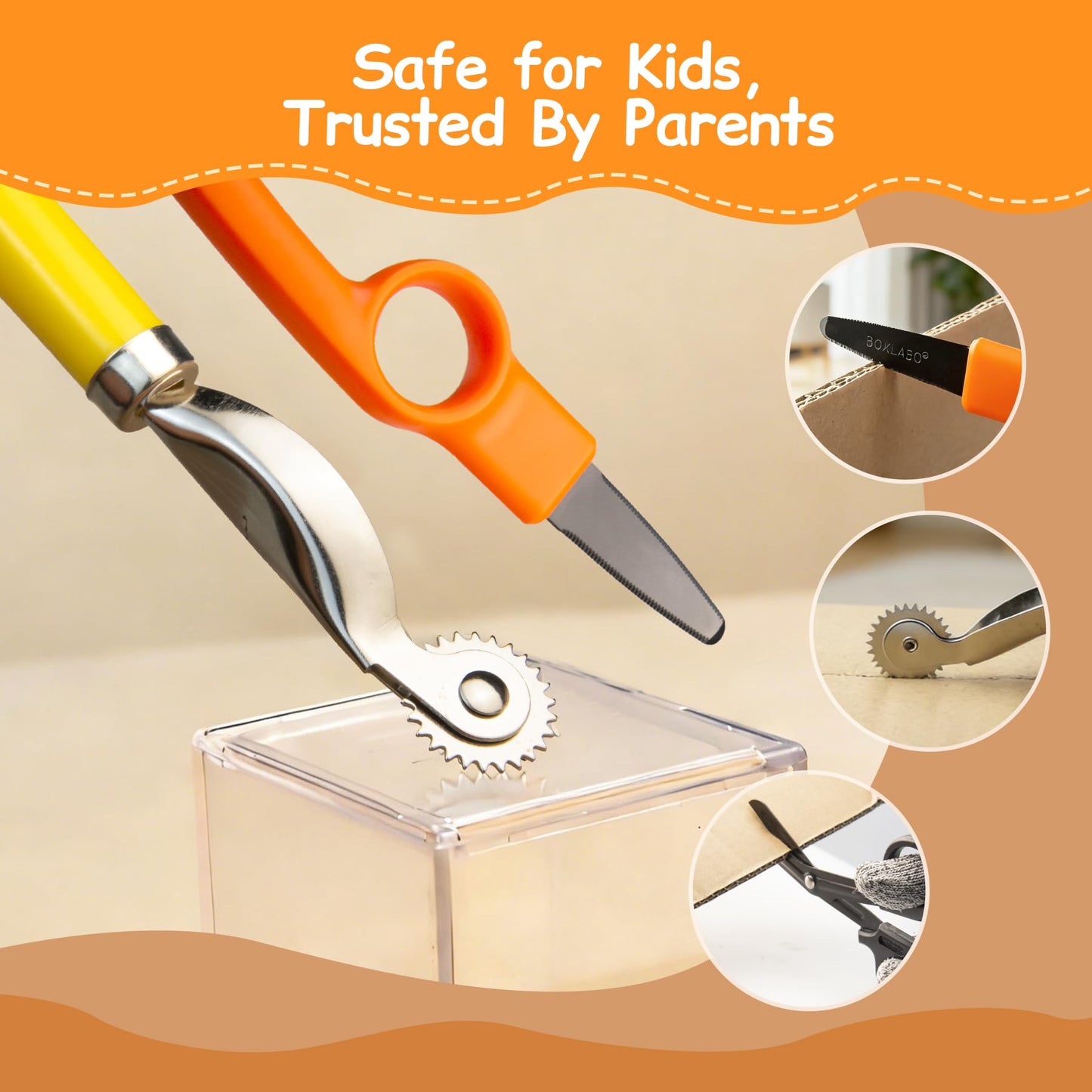 Kids Cardboard Cutter Safe Tool Set 150 Pcs Cardboard Construction Kit for Todder with Storage Box,Creative Educational Toys Gift for Boys Girls