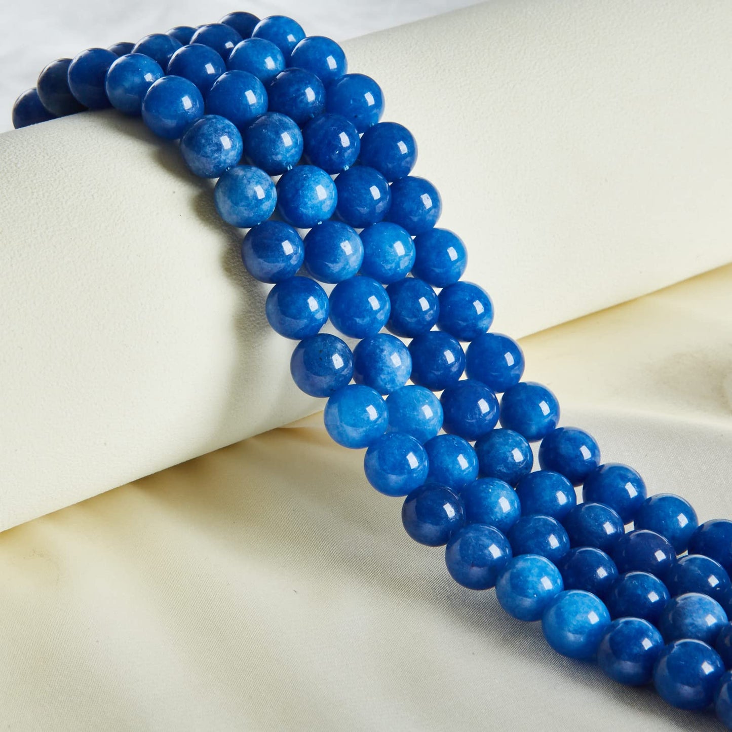 60pcs 6mm Kyanite Beads Natural Gemstone Beads Round Loose Beads for Jewelry Making