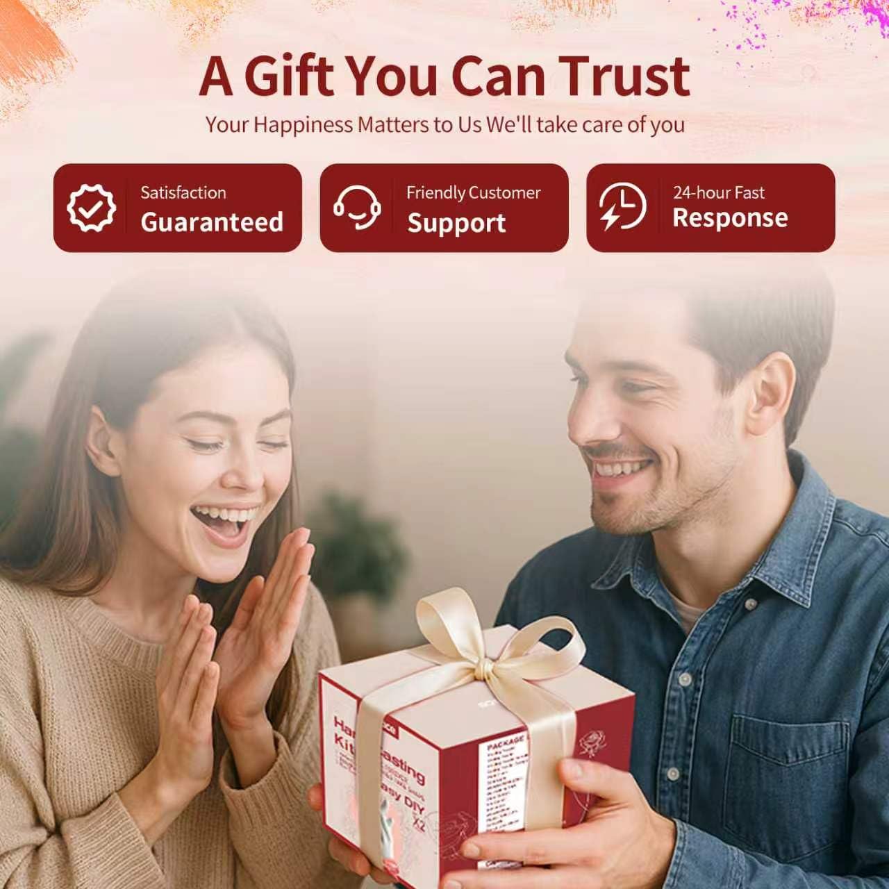 LUVTRACE Hand Casting Kit for Couples Easy DIY Plaster Mold Kit with Base & Practice Kit, Romantic Keepsake Gift for Anniversary, Wedding, Birthday,Bridal,Engagement, Valentine’s Day,Non-Toxic,Safe