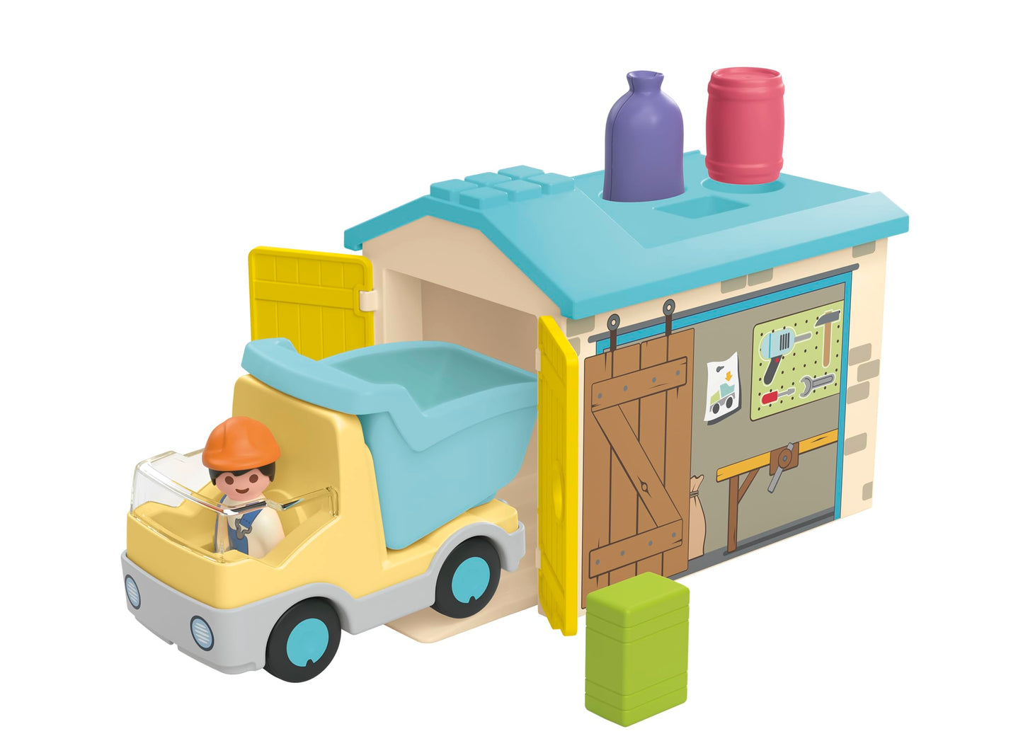 Playmobil Junior: Construction Truck with Garage