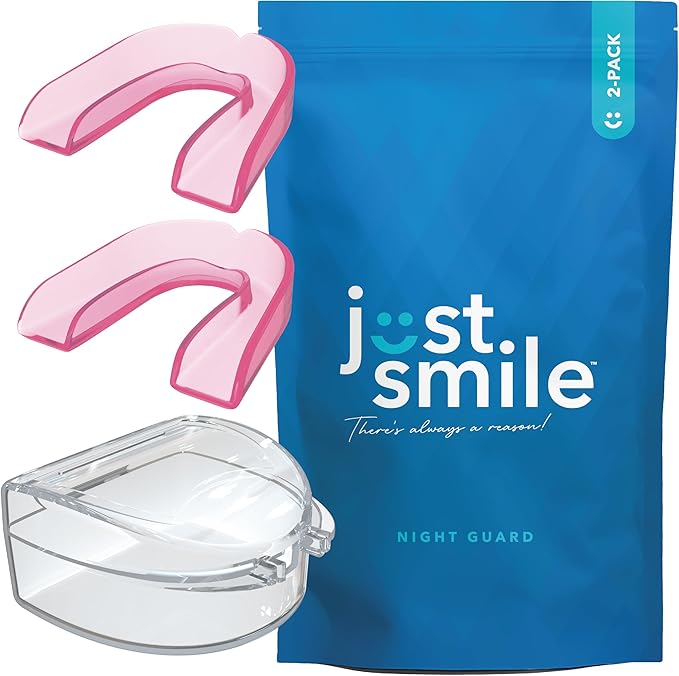 Night Guard for Teeth Grinding at Night: Moldable Dental Mouth Guard for Sleeping - Night Guard Protection for Teeth Clenching Pink 2 Pack