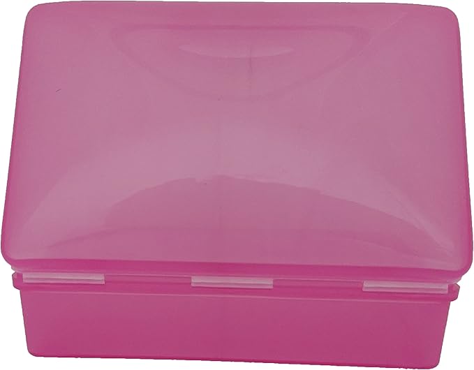 Soap Box Raspberry, 1 Ct - Made in The USA - Soapbox with Hinged Lid and Secure Latch